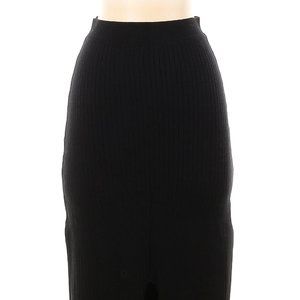 Ribbed Free People Black Skirt